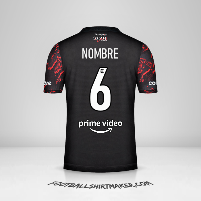 Jersey River Plate 2021/2022 Visita -  nombre - 6