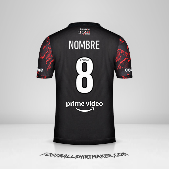 Jersey River Plate 2021/2022 Visita -  nombre - 8