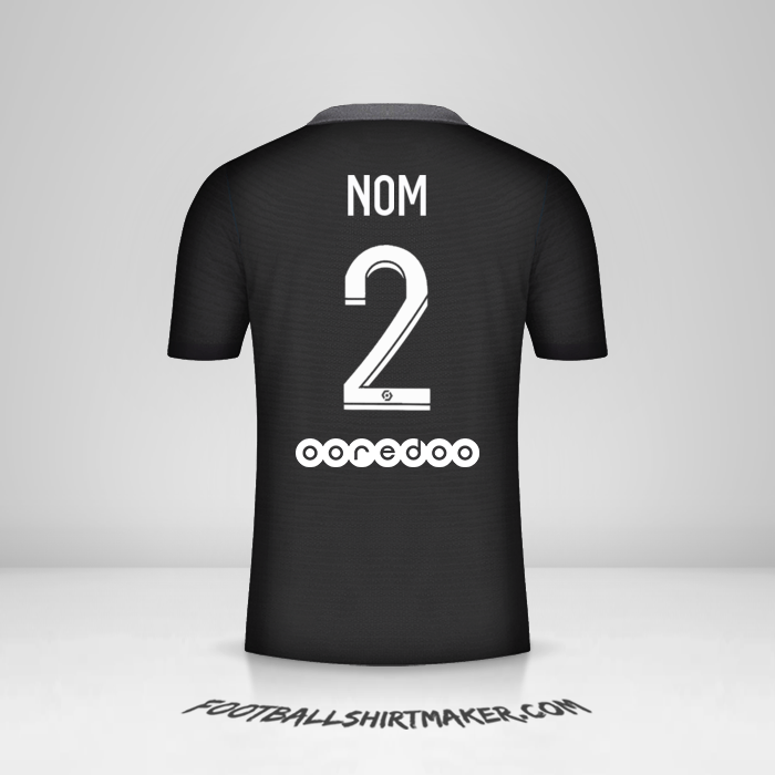 Maillot Paris Saint Germain 2021/2022 Troisième -  nom - 2