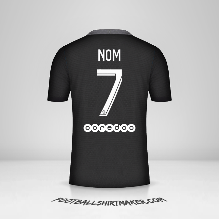 Maillot Paris Saint Germain 2021/2022 Troisième -  nom - 7