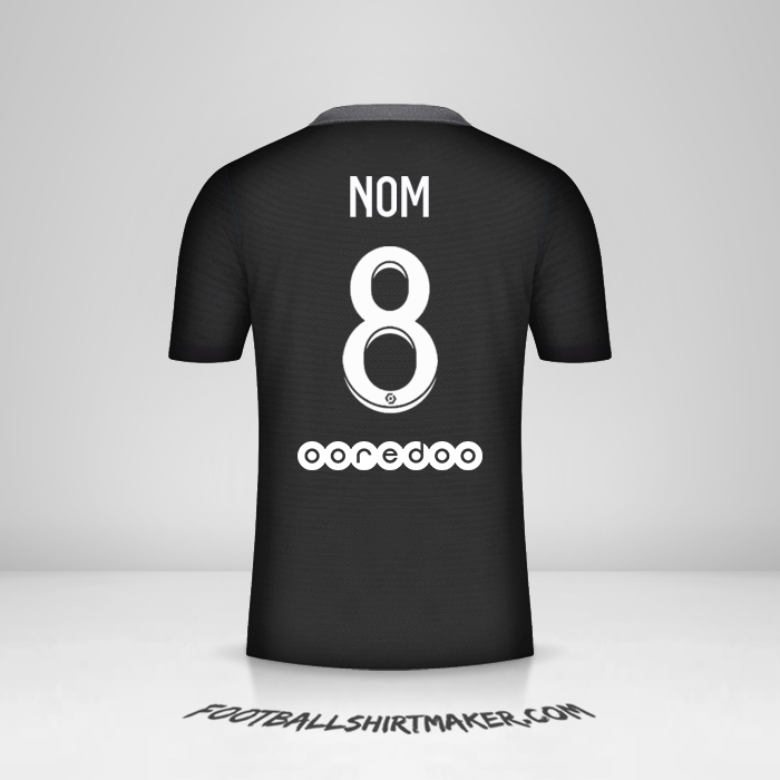 Maillot Paris Saint Germain 2021/2022 Troisième -  nom - 8