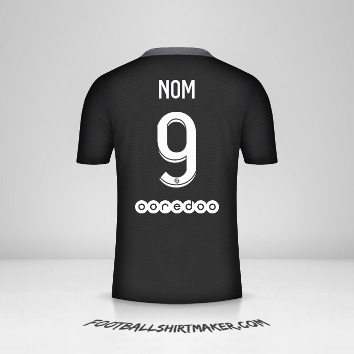 Maillot Paris Saint Germain 2021/2022 Troisième -  nom - 9