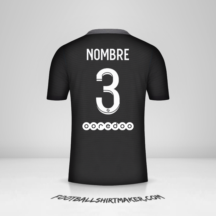 Camiseta Paris Saint Germain 2021/2022 Tercera -  nombre - 3