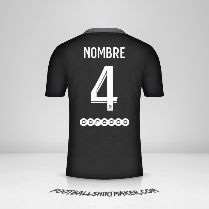 Camiseta Paris Saint Germain 2021/2022 Tercera -  nombre - 4