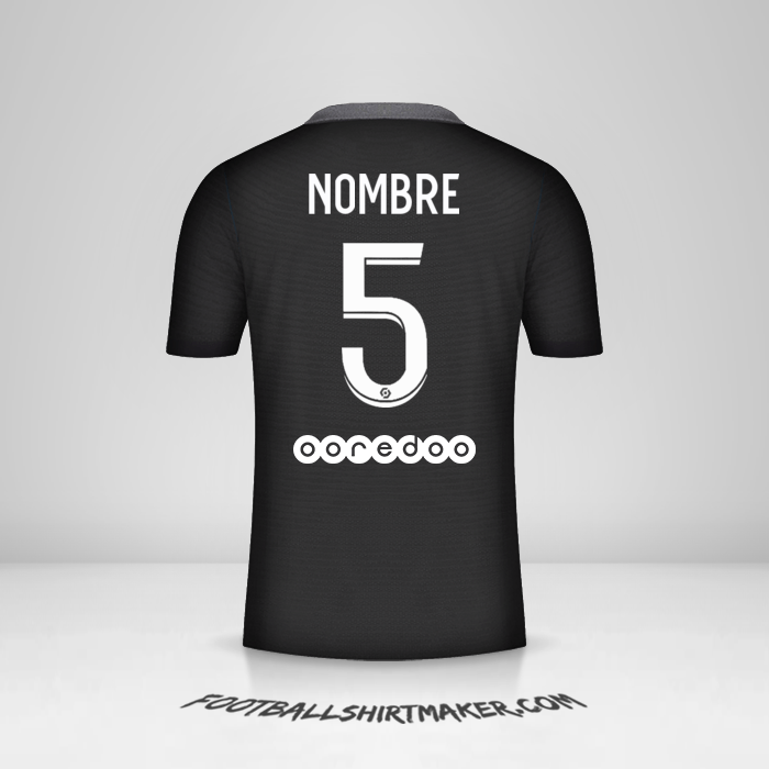 Camiseta Paris Saint Germain 2021/2022 Tercera -  nombre - 5