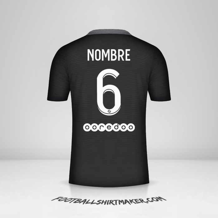 Camiseta Paris Saint Germain 2021/2022 Tercera -  nombre - 6