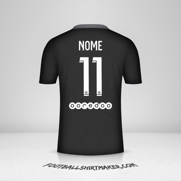 Camisa Paris Saint Germain 2021/2022 Terceira -  nome - 11