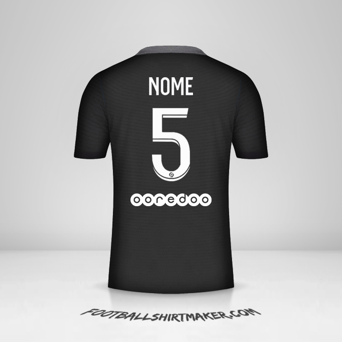 Camisola Paris Saint Germain 2021/2022 Terceira -  nome - 5