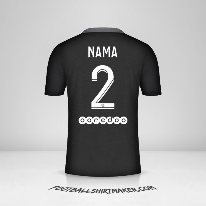 Jersey Paris Saint Germain 2021/2022 Ketiga -  nama - 2
