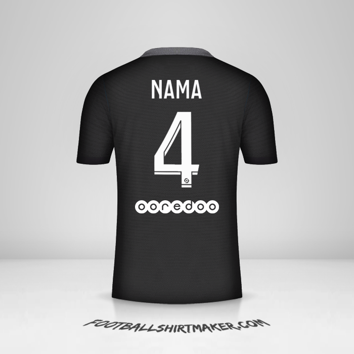 Jersey Paris Saint Germain 2021/2022 Ketiga -  nama - 4