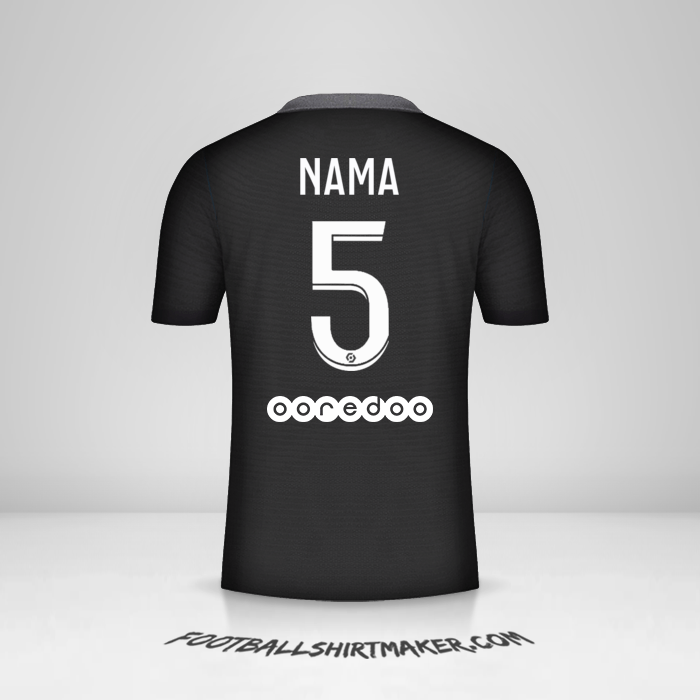 Jersey Paris Saint Germain 2021/2022 Ketiga -  nama - 5