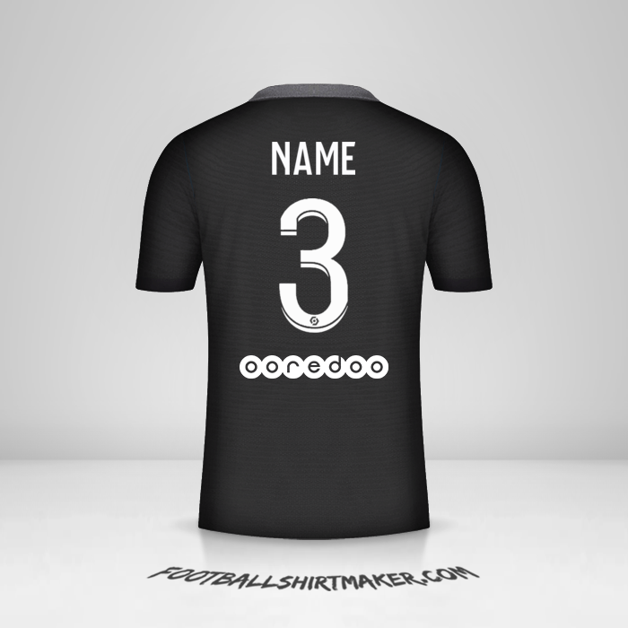 Shirt Paris Saint Germain 2021/2022 Third -  name - 3