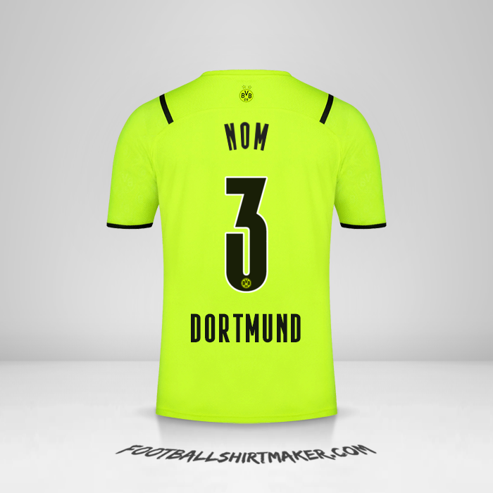 Maillot Borussia Dortmund Cup 2021/2022 -  nom - 3