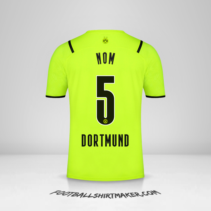Maillot Borussia Dortmund Cup 2021/2022 -  nom - 5