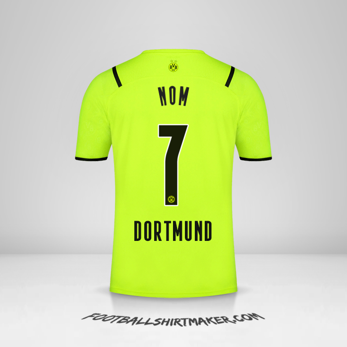 Maillot Borussia Dortmund Cup 2021/2022 -  nom - 7