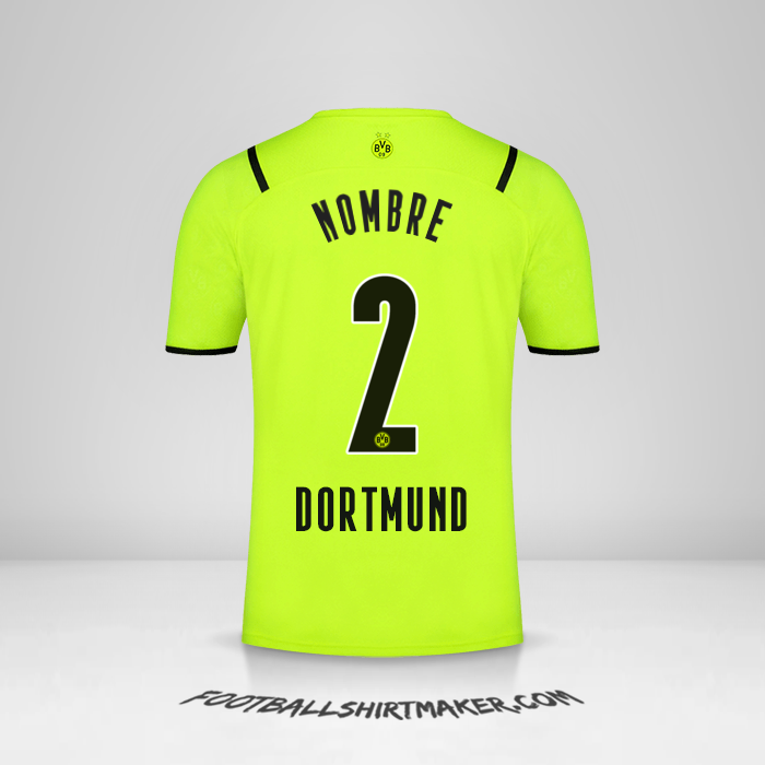 Camiseta Borussia Dortmund Cup 2021/2022 -  nombre - 2