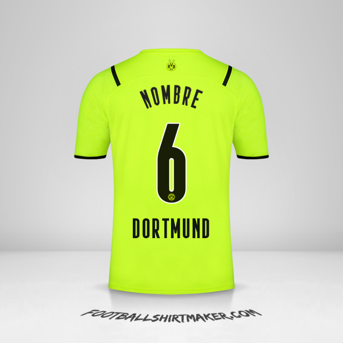 Camiseta Borussia Dortmund Cup 2021/2022 -  nombre - 6