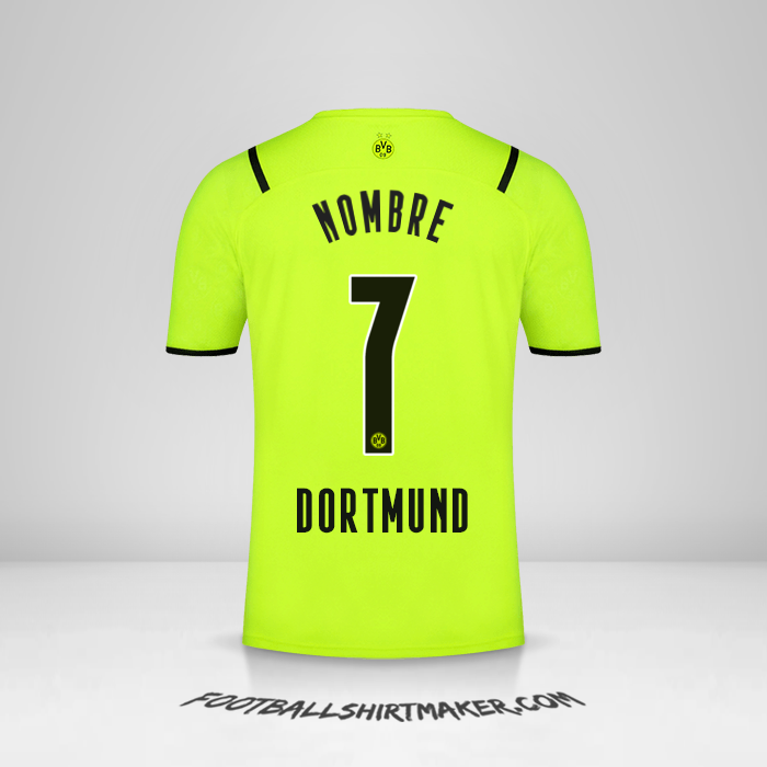 Camiseta Borussia Dortmund Cup 2021/2022 -  nombre - 7