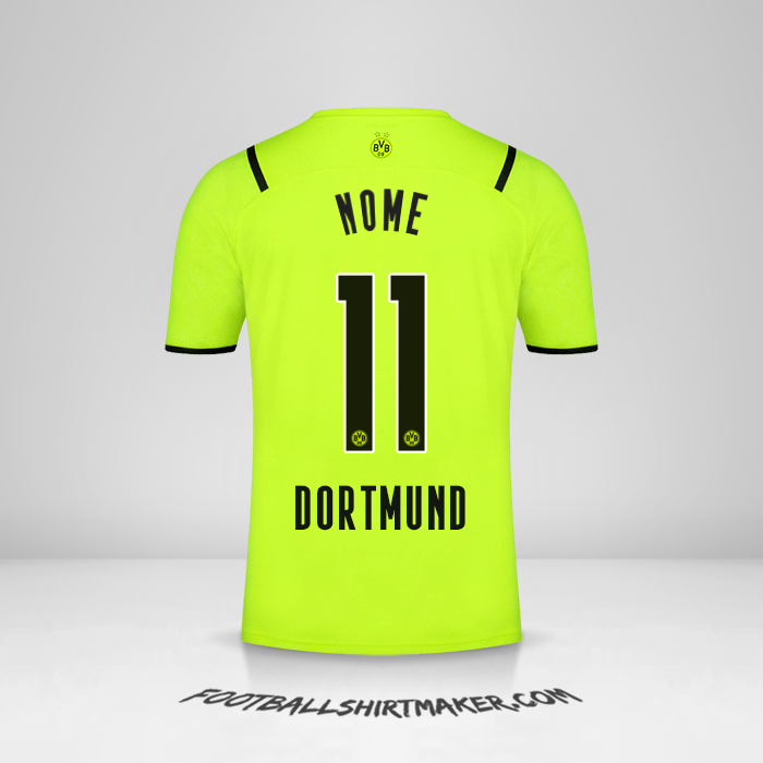 Camisa Borussia Dortmund Cup 2021/2022 -  nome - 11