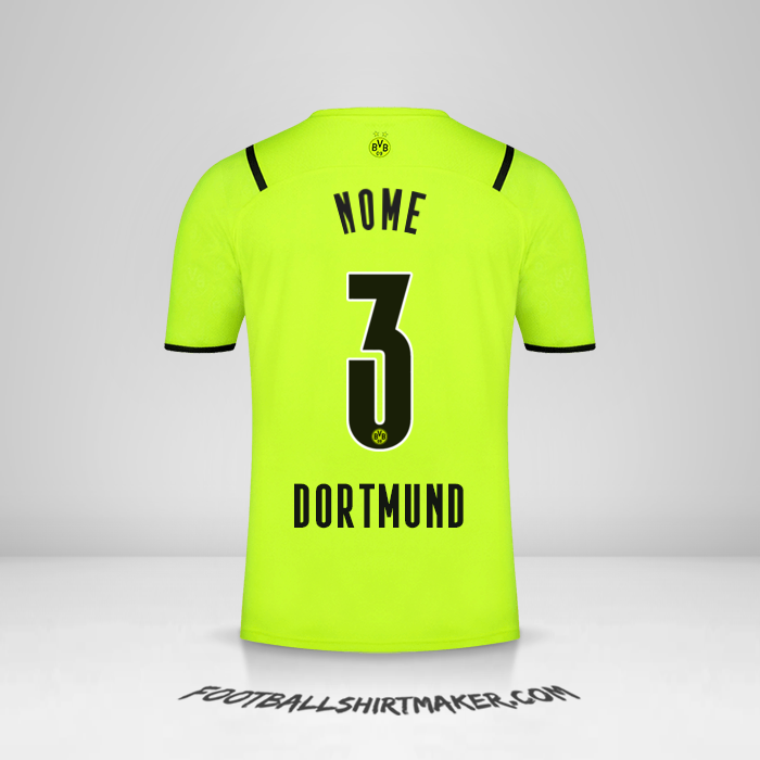 Camisola Borussia Dortmund Cup 2021/2022 -  nome - 3
