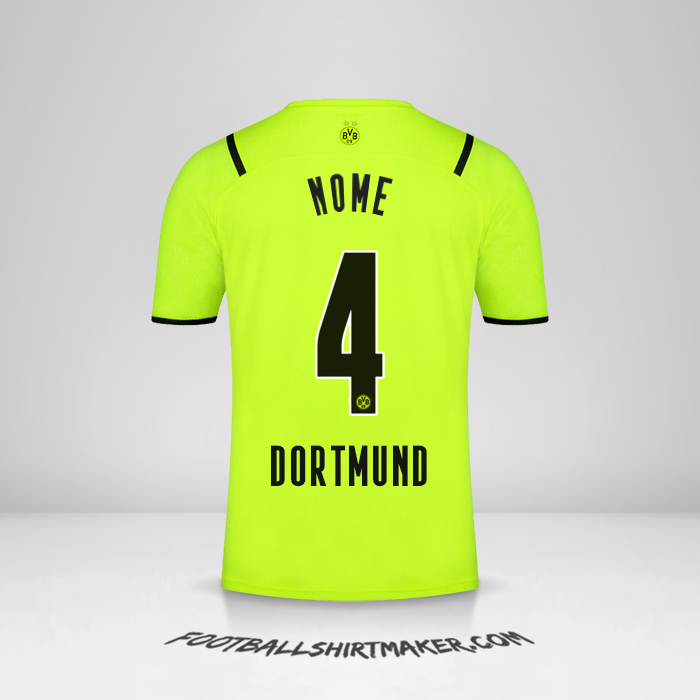 Camisa Borussia Dortmund Cup 2021/2022 -  nome - 4