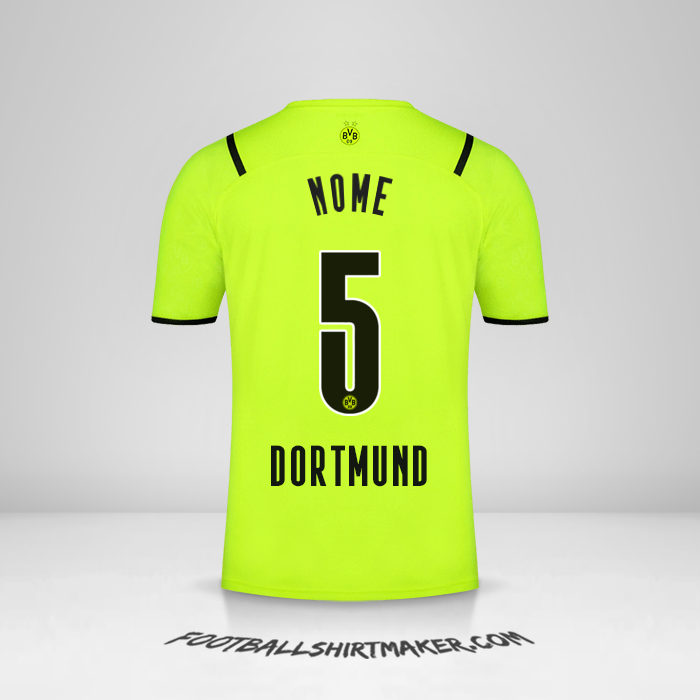 Camisa Borussia Dortmund Cup 2021/2022 -  nome - 5