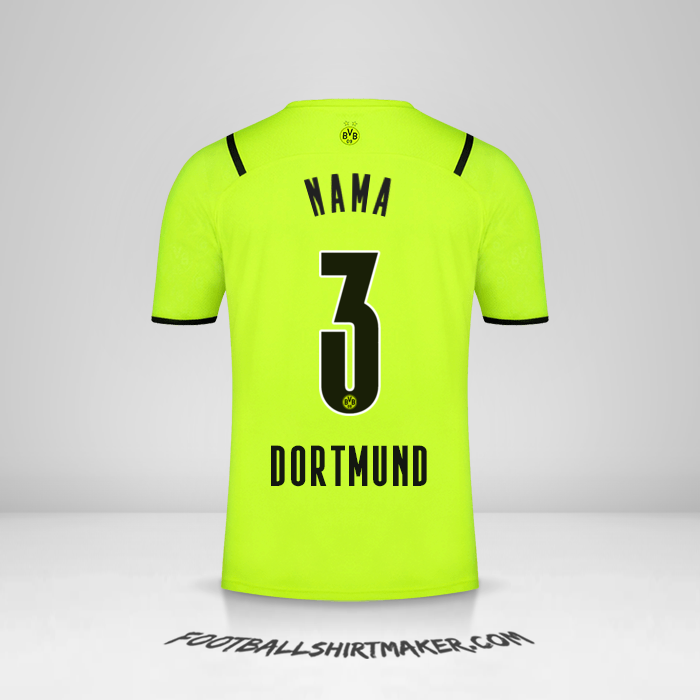 Jersey Borussia Dortmund Cup 2021/2022 -  nama - 3