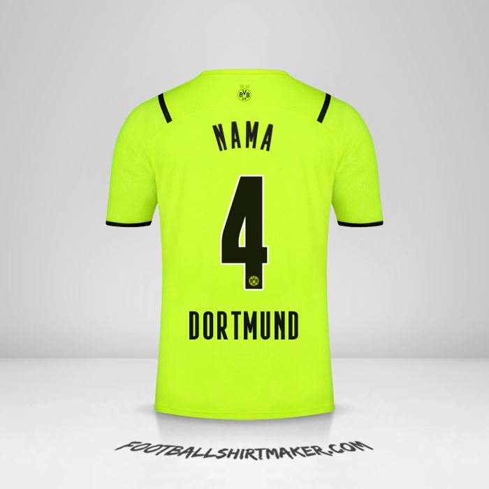 Jersey Borussia Dortmund Cup 2021/2022 -  nama - 4