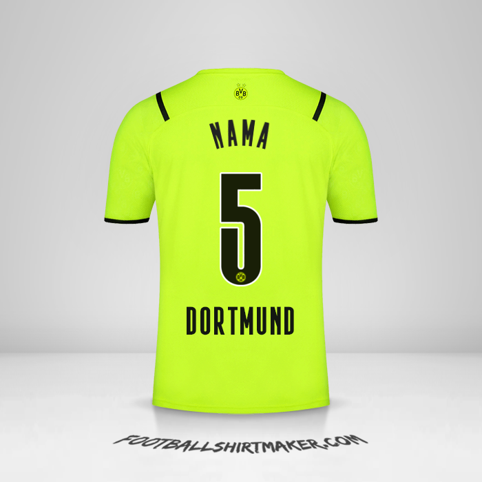 Jersey Borussia Dortmund Cup 2021/2022 -  nama - 5