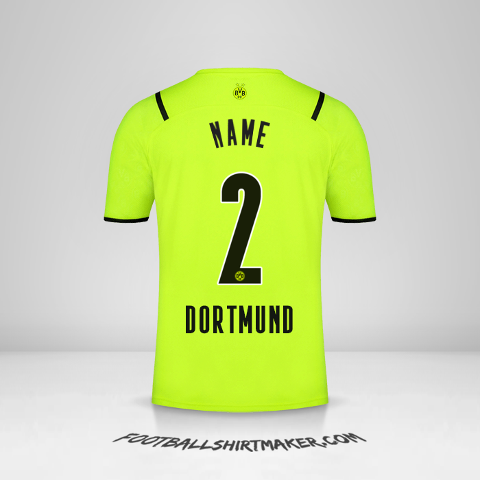 Trikot Borussia Dortmund Cup 2021/2022 -  name - 2