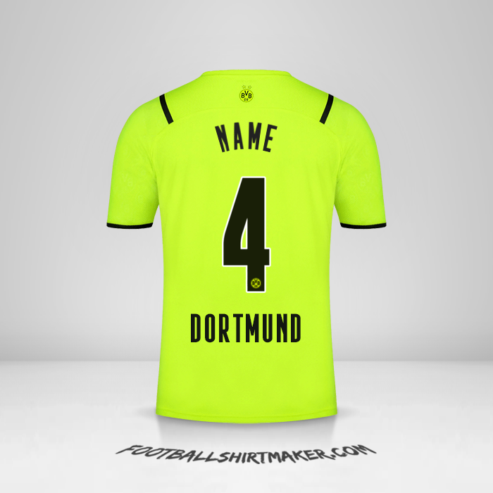 Trikot Borussia Dortmund Cup 2021/2022 -  name - 4