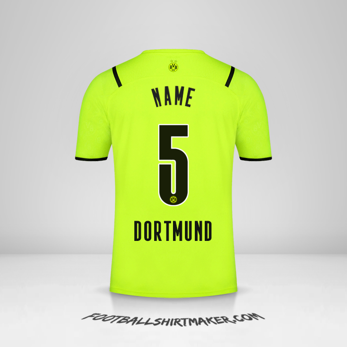 Jersey Borussia Dortmund Cup 2021/2022 -  name - 5