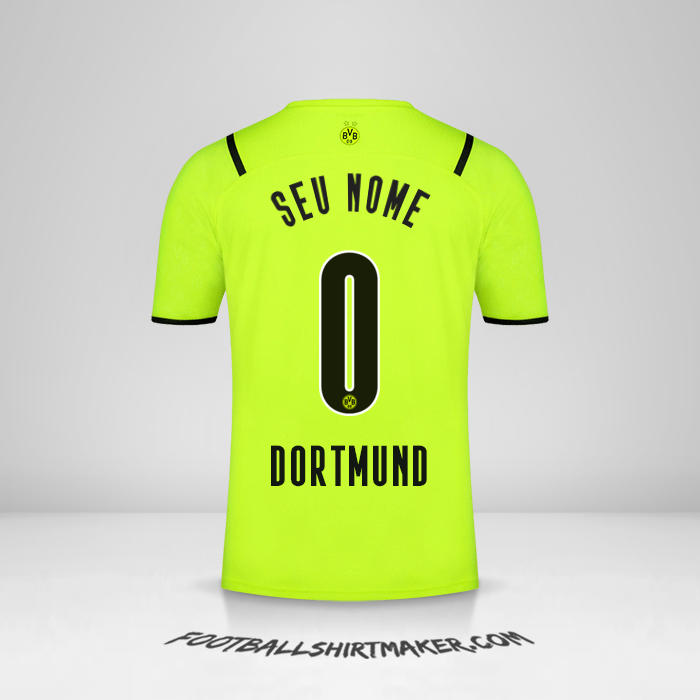 Camisa Borussia Dortmund Cup 2021/2022 -  seu nome - 0