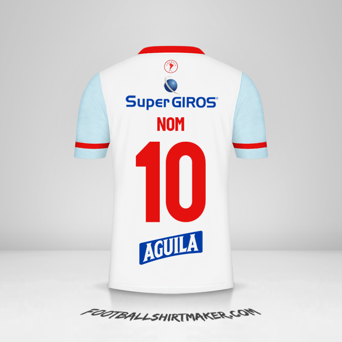 Maillot America de Cali 2022 Extérieur -  nom - 10