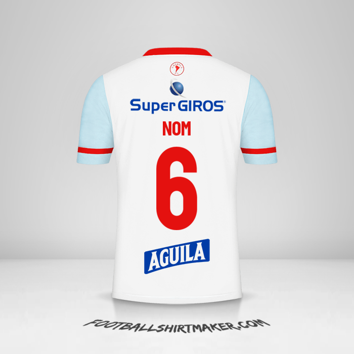 Maillot America de Cali 2022 Extérieur -  nom - 6