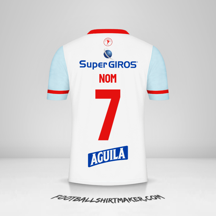 Maillot America de Cali 2022 Extérieur -  nom - 7