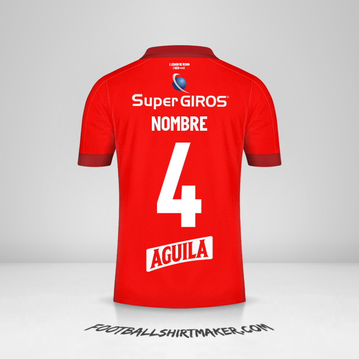 Jersey America de Cali 2022 -  nombre - 4