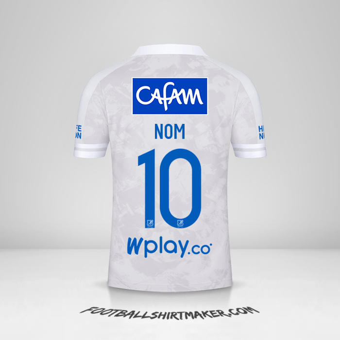 Maillot Millonarios FC 2021 Extérieur -  nom - 10