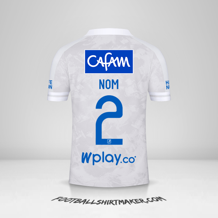 Maillot Millonarios FC 2021 Extérieur -  nom - 2