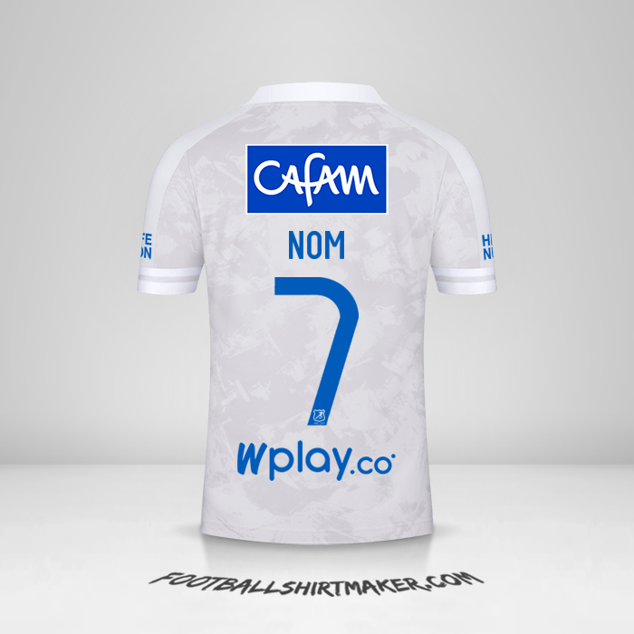 Maillot Millonarios FC 2021 Extérieur -  nom - 7