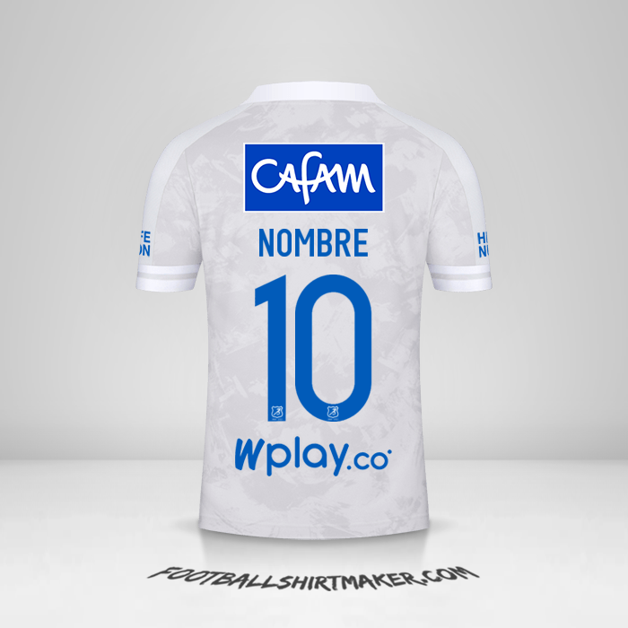 Jersey Millonarios FC 2021 Visita -  nombre - 10
