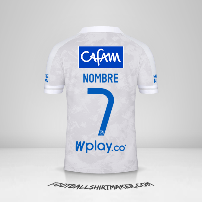 Jersey Millonarios FC 2021 Visita -  nombre - 7