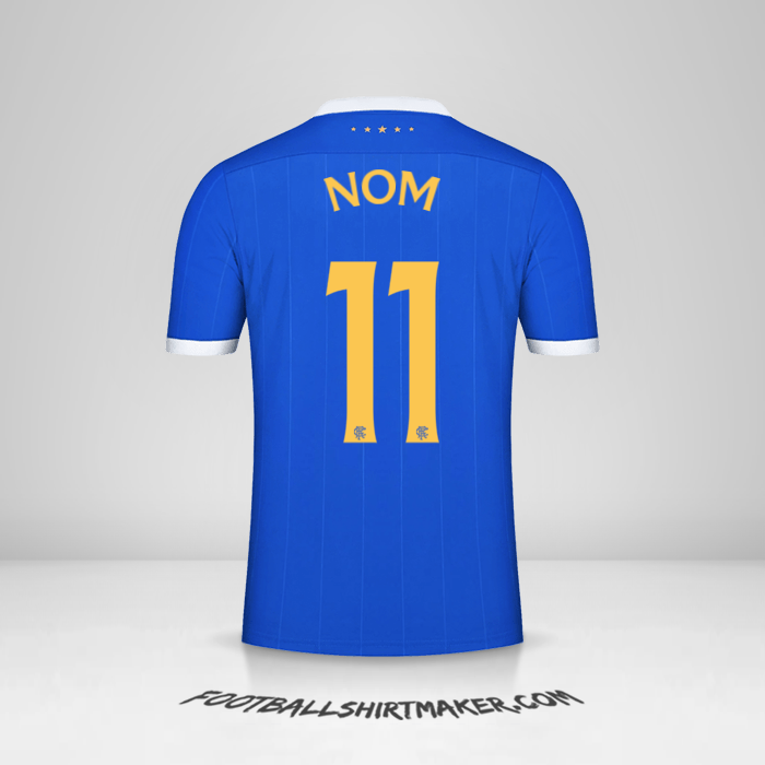 Maillot Rangers FC UEL 2021/2022 -  nom - 11
