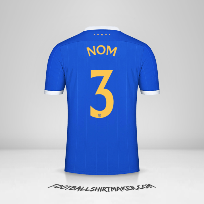 Maillot Rangers FC UEL 2021/2022 -  nom - 3