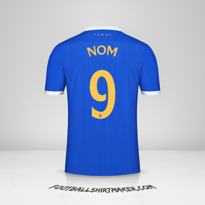 Maillot Rangers FC UEL 2021/2022 -  nom - 9