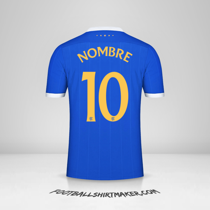 Camiseta Rangers FC UEL 2021/2022 -  nombre - 10
