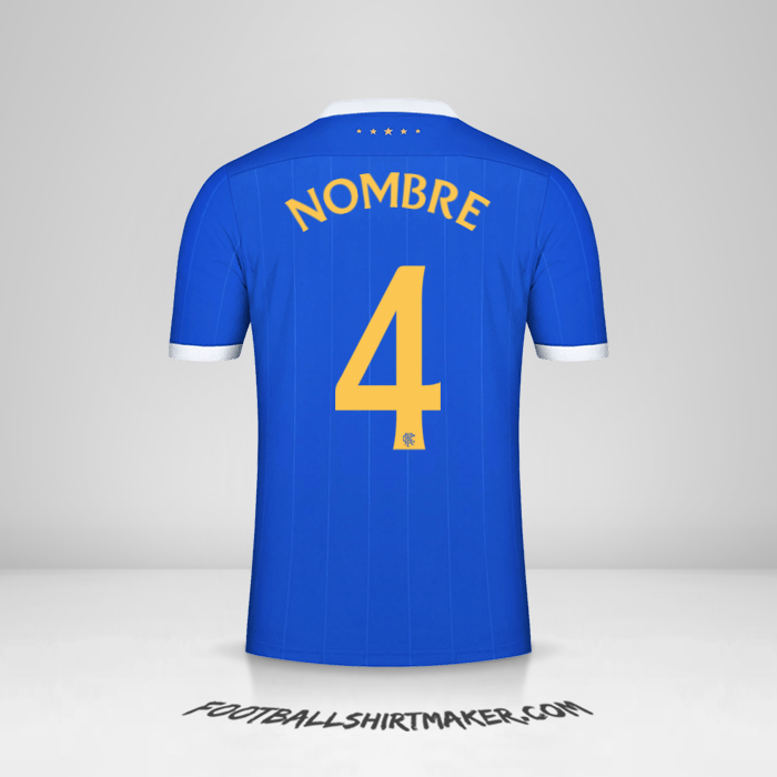 Camiseta Rangers FC UEL 2021/2022 -  nombre - 4