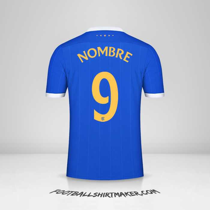 Camiseta Rangers FC UEL 2021/2022 -  nombre - 9
