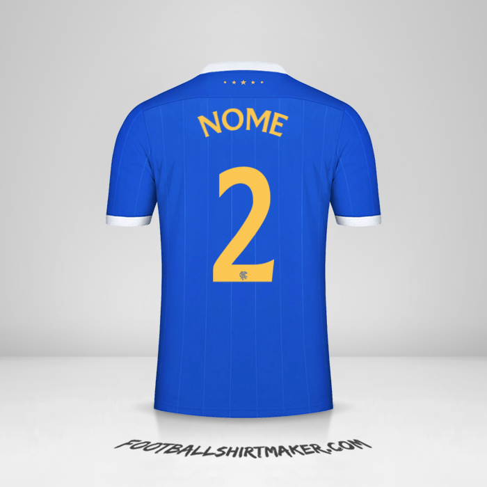 Maglia Rangers FC UEL 2021/2022 -  nome - 2