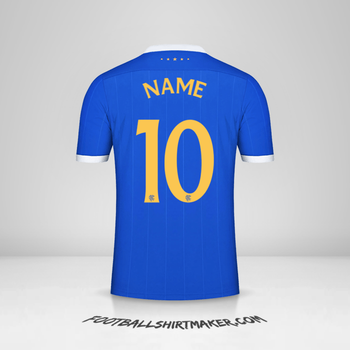 Trikot Rangers FC UEL 2021/2022 -  name - 10